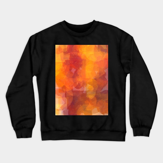 Orange Sun Crewneck Sweatshirt by jillnightingale